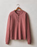 Men's Broken-In Premium Slub Long Sleeve Henley - Washed Redwood